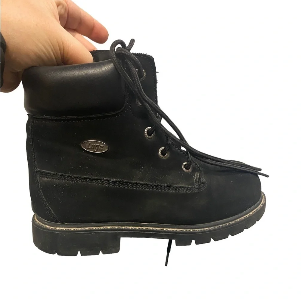 LUGS black lace up chukka boots little boys kids youth size 1.5